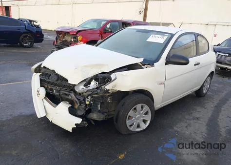 2007 Hyundai Accent Gs from USA, damaged, VIN KMHCM36C17U015660
